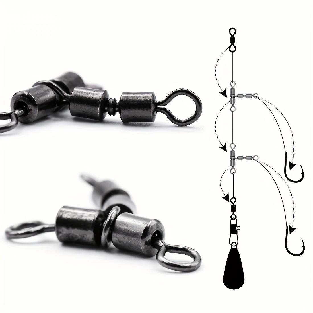 Swivel Side Line Clip Essential Fishing Line Hook Connector - Temu