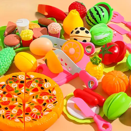 Pretend Play Food Toy For Kids Kitchen, Taglio Finto Cibo Frutta