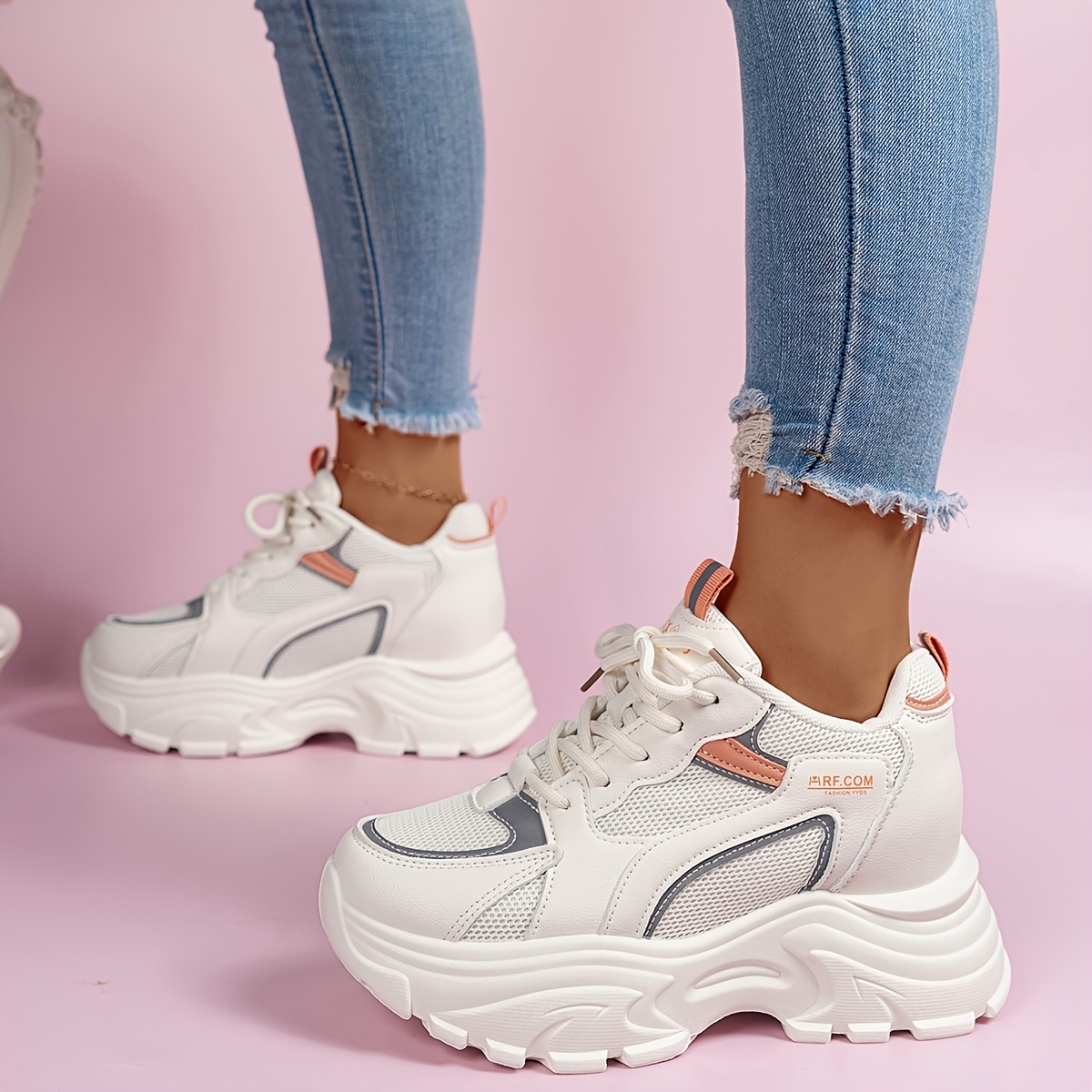 Zapatillas Blancas , Deportivas Plataforma Mujer sneakers – calassi