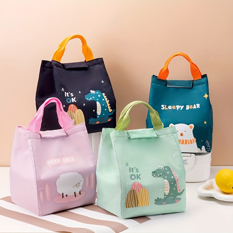 Insulated Lunch Bag Cute Insulated Cartoon Aesthetic Lunch Box Preppy  Leakproof Cooler Tote Reusable Lunch Tote Bag Thermal - AliExpress