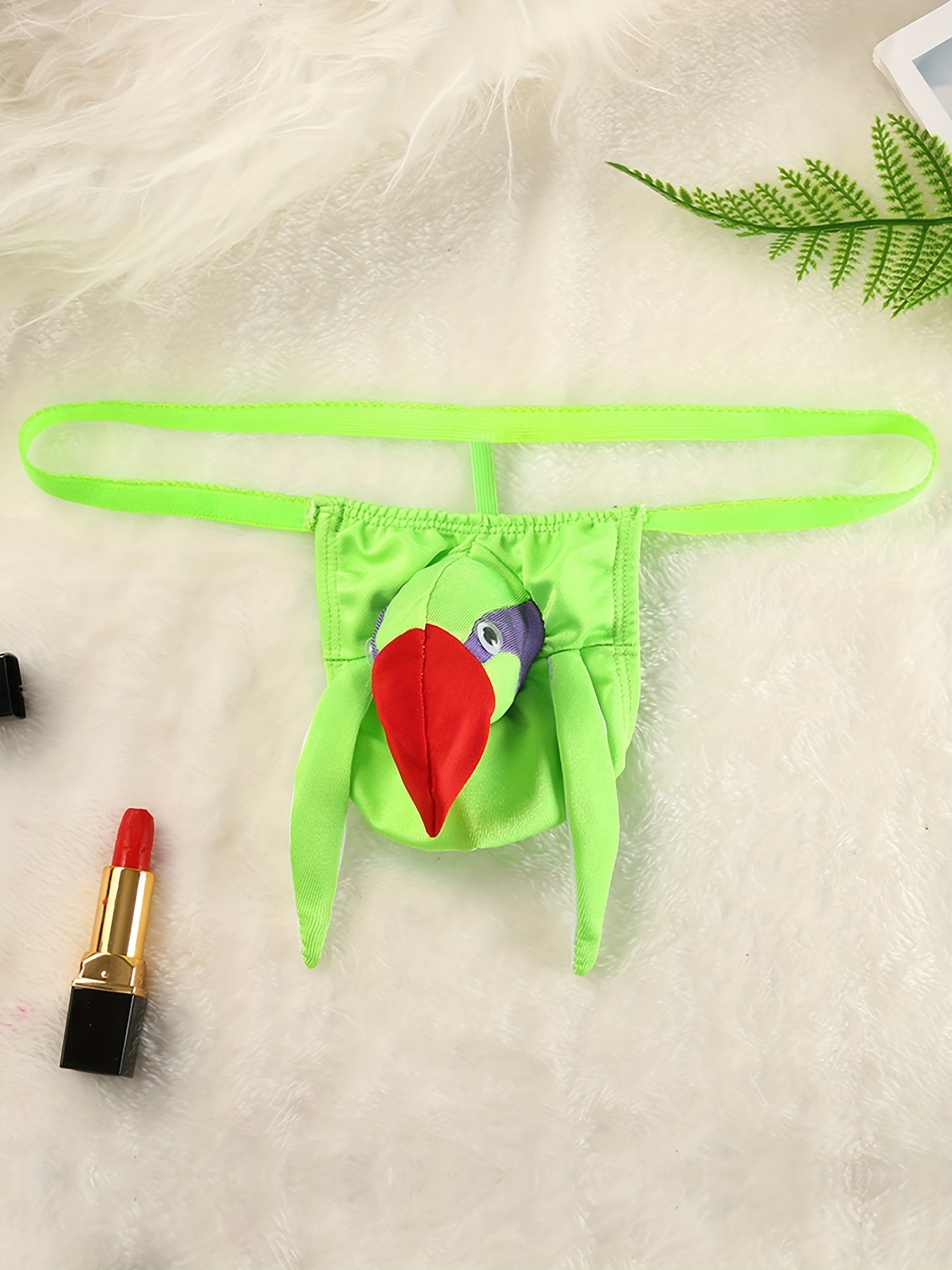 Mens Thong Animal-Shaped Underwear Adult Briefs Cosplay T-Back