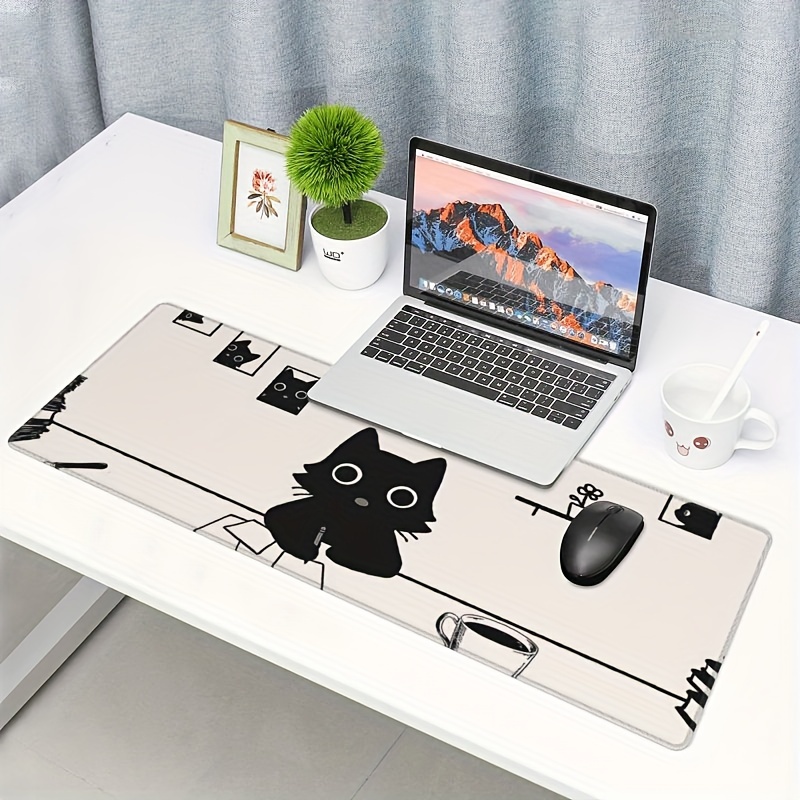 かわいい猫マウスパッド大型ゲーマーマウスパッドデスクマット