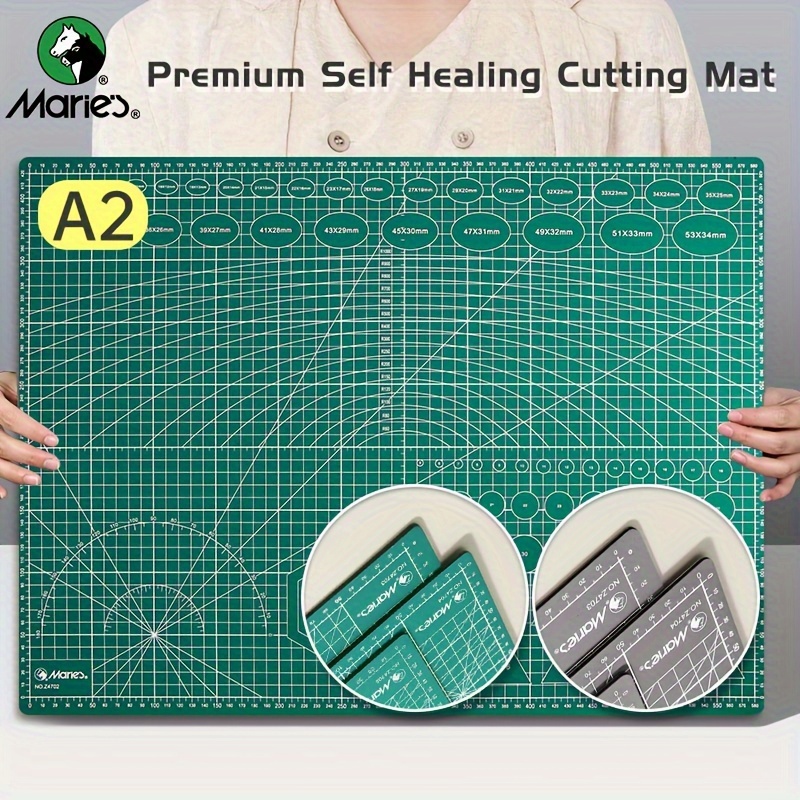  TEHAUX 2 Pcs Cutting Mat Patchwork Quilts DIY Scrapbook Cutting  Board for Crafts Table Protection Rotary Mat Crafts Carving Mat Round Craft  Pad for Art Turntable Cutting Mat Rotating Mat 