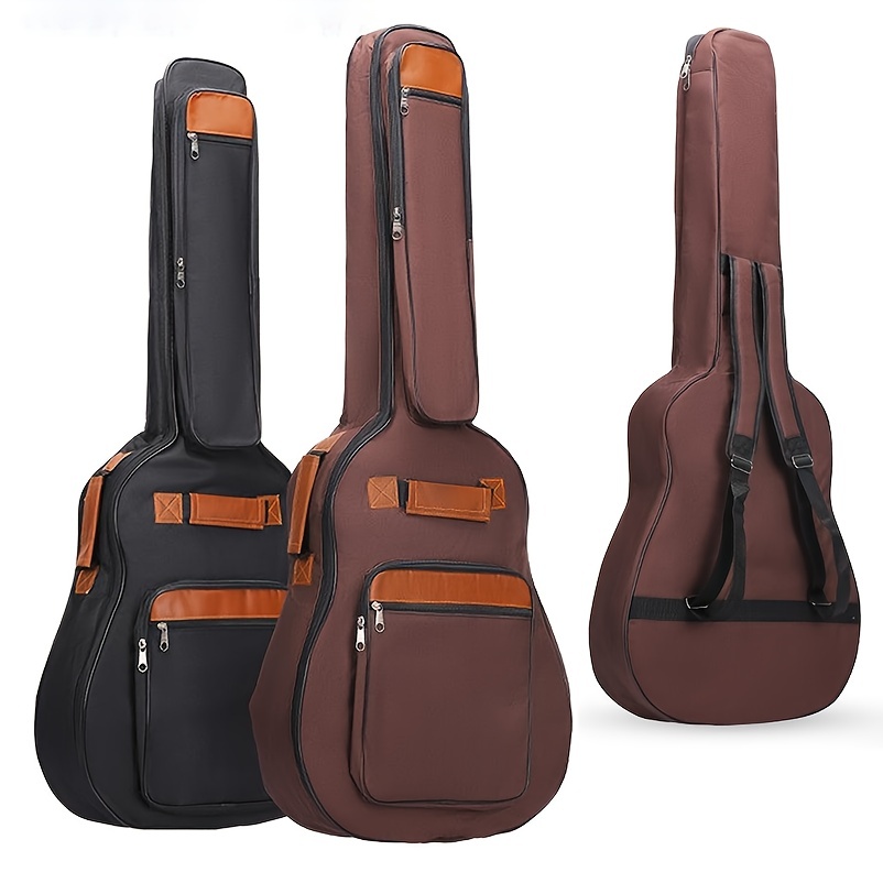 

10mm Thickened Acoustic & Classical Guitar Gig Bag, Padded Dual Shoulder Backpack- With Pockets