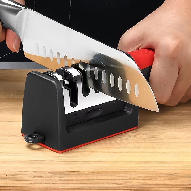 1pc Household Quick Handheld Knife Sharpener, Kitchen Knife Sharpening  Stone, Multi-functional Sharpening Stone