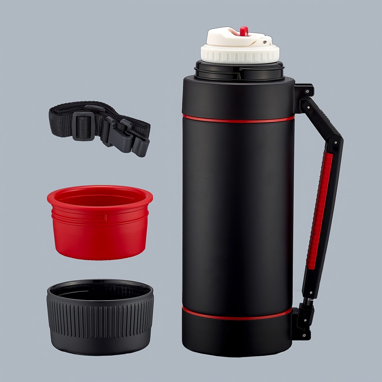 GIANXI Coffee Thermos Cup Stainless Steel Leak-Proof Thermos Outdoor Travel  Portable Anti-explosion Vacuum Flask