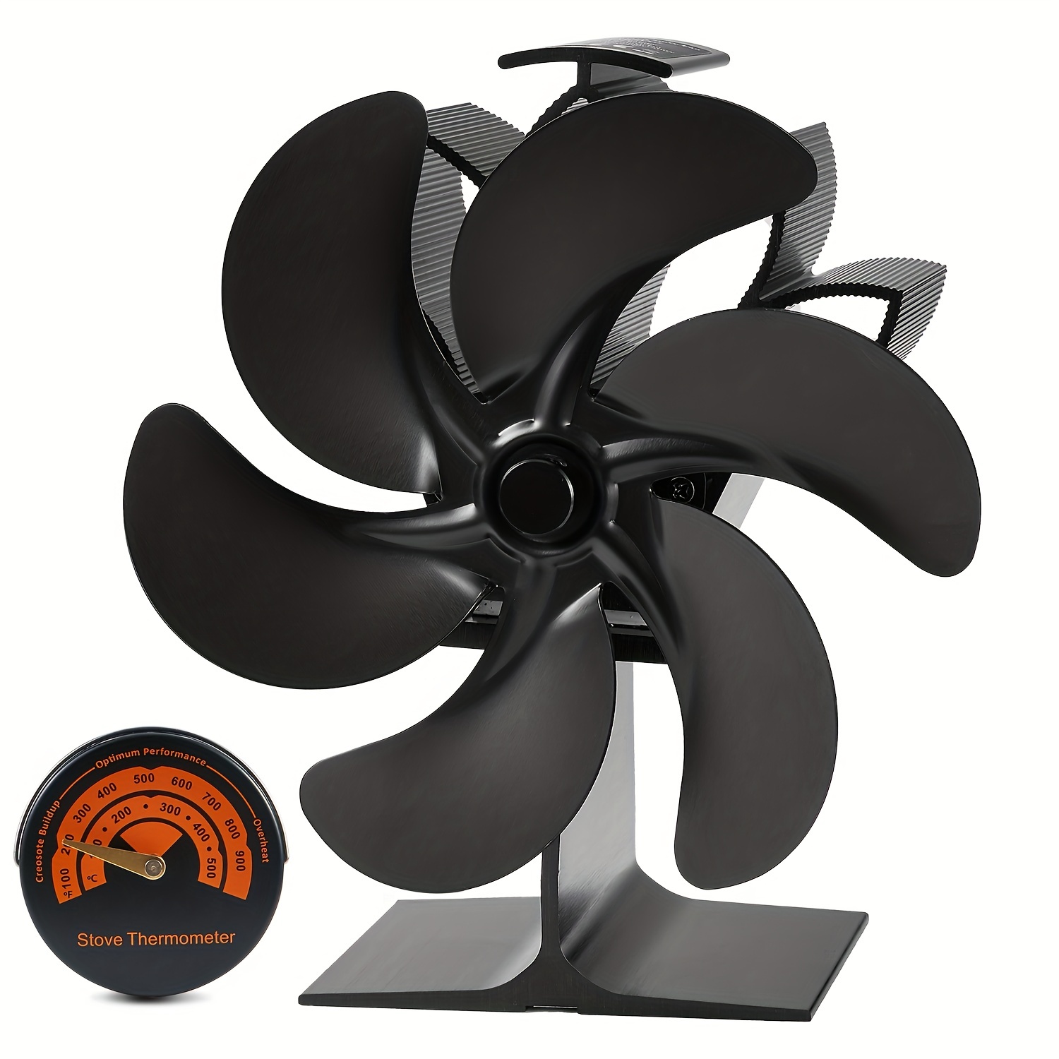 Wood Stove Fan Heat Powered 6 Blade Fireplace Fan Non - Temu