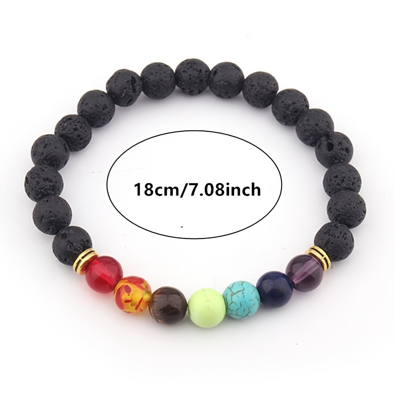 Natural Stone Volcanic Stone Braided Bracelet