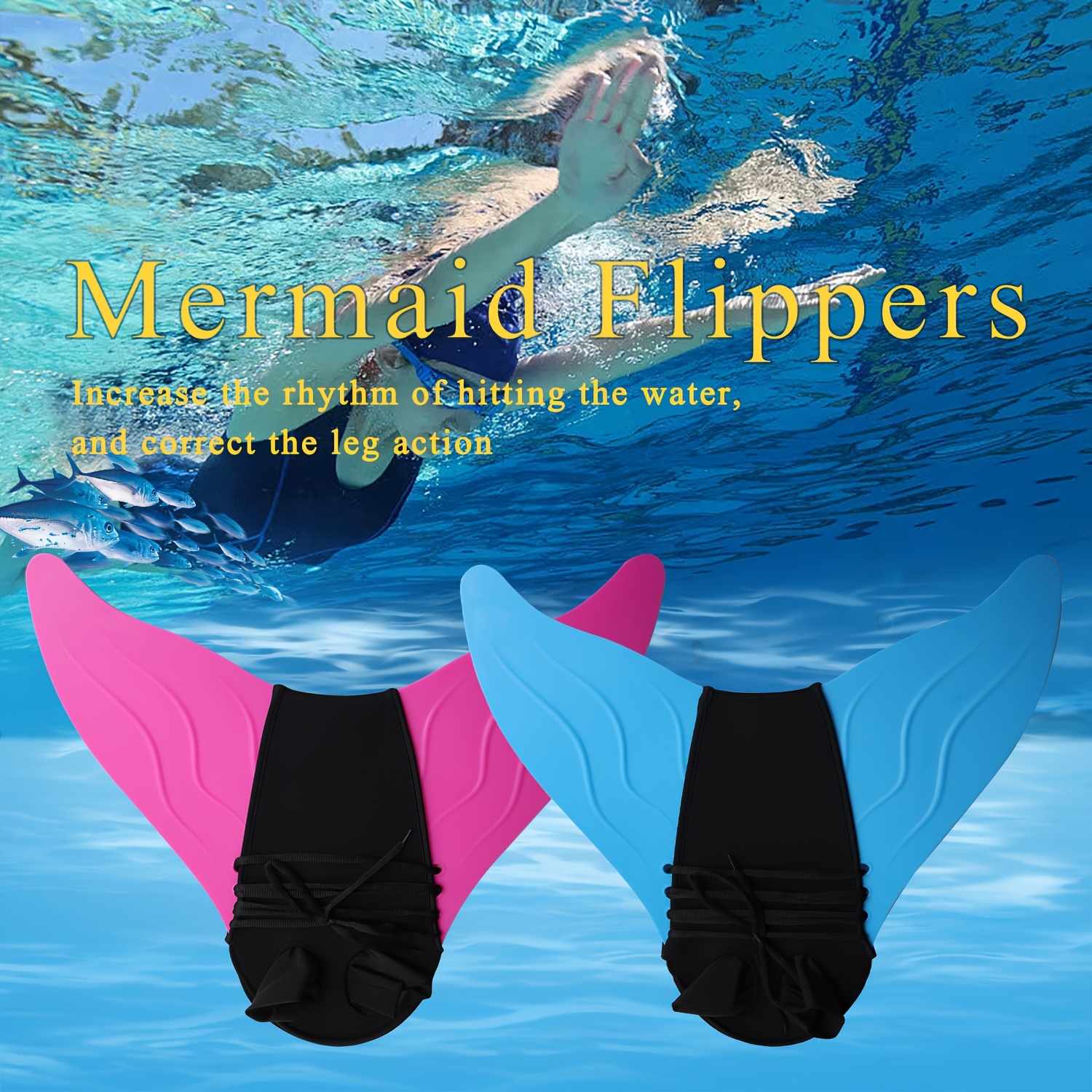 Mermaid Swimming Tail Fins Pinne Per Sport Acquatici Per - Temu Switzerland