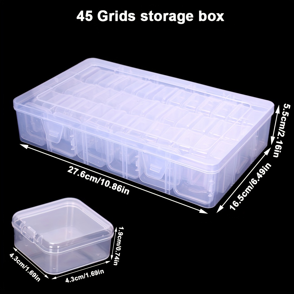 42 Grids Diamond Painting kits Plastic Storage Box Nail Art Rhinestone  Tools Beads Storage Box Case Organizer Holder kit GYH