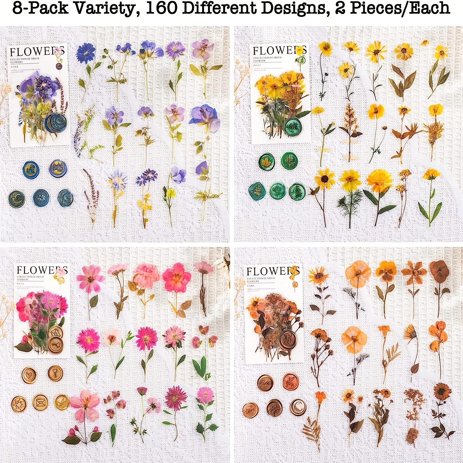 DIY Pressed Flower Planner Stickers 