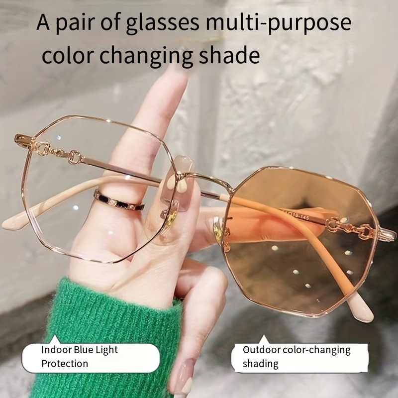 Men's Fashion Sun Glasses Vintage Blue Light Blocking Flat Mirror Square  Frame Sunglasses Mixed Color Pc Eyewear - Temu