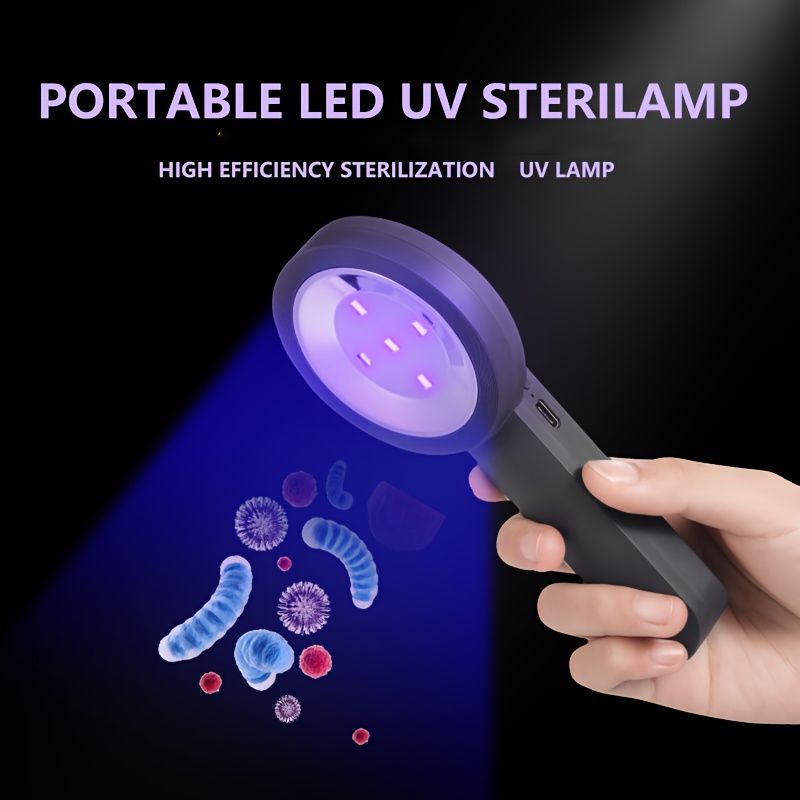 Lampada sterilizzante UV con caricatore wireless per smartphone