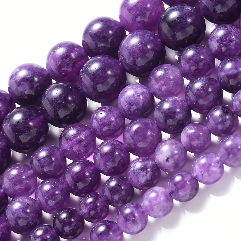 

Natural Stone Amethyst Beads 4/6/8/10mm Round Shape Crystal Loose Spacer Beads For Jewelry Making Diy Bracelet Necklace