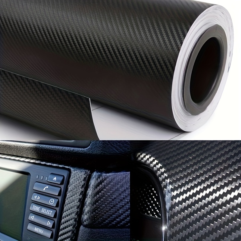 3d Carbon Fiber Vinyl Film Car Stickers Waterproof Diy - Temu