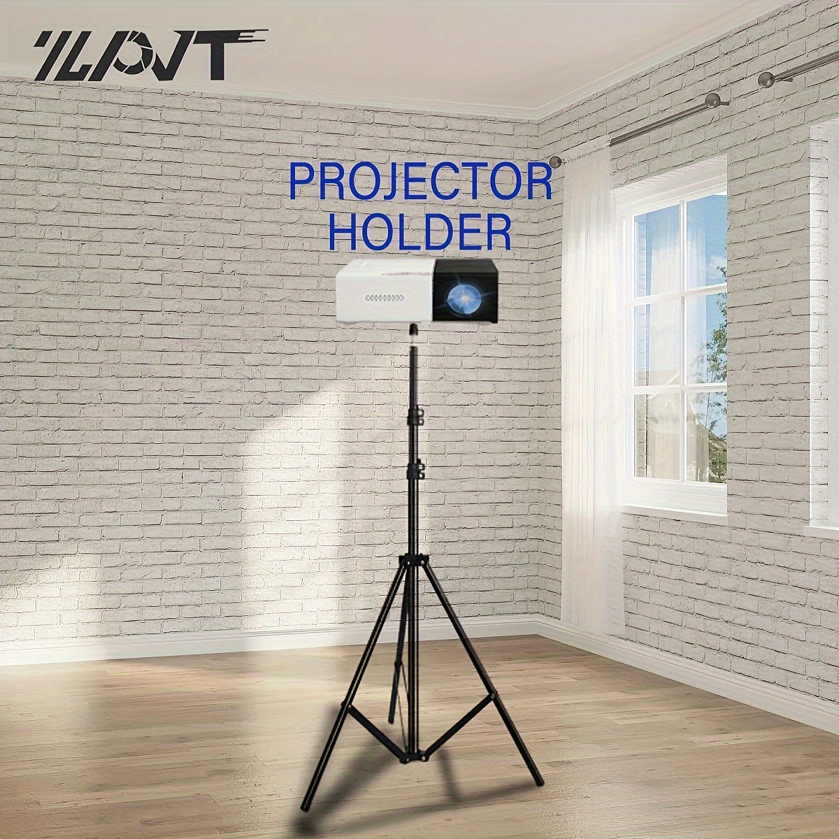 Proyector plegable para montaje en pared, soporte universal ajustable para  proyector de pared de techo, soporte de proyección de aleación de aluminio