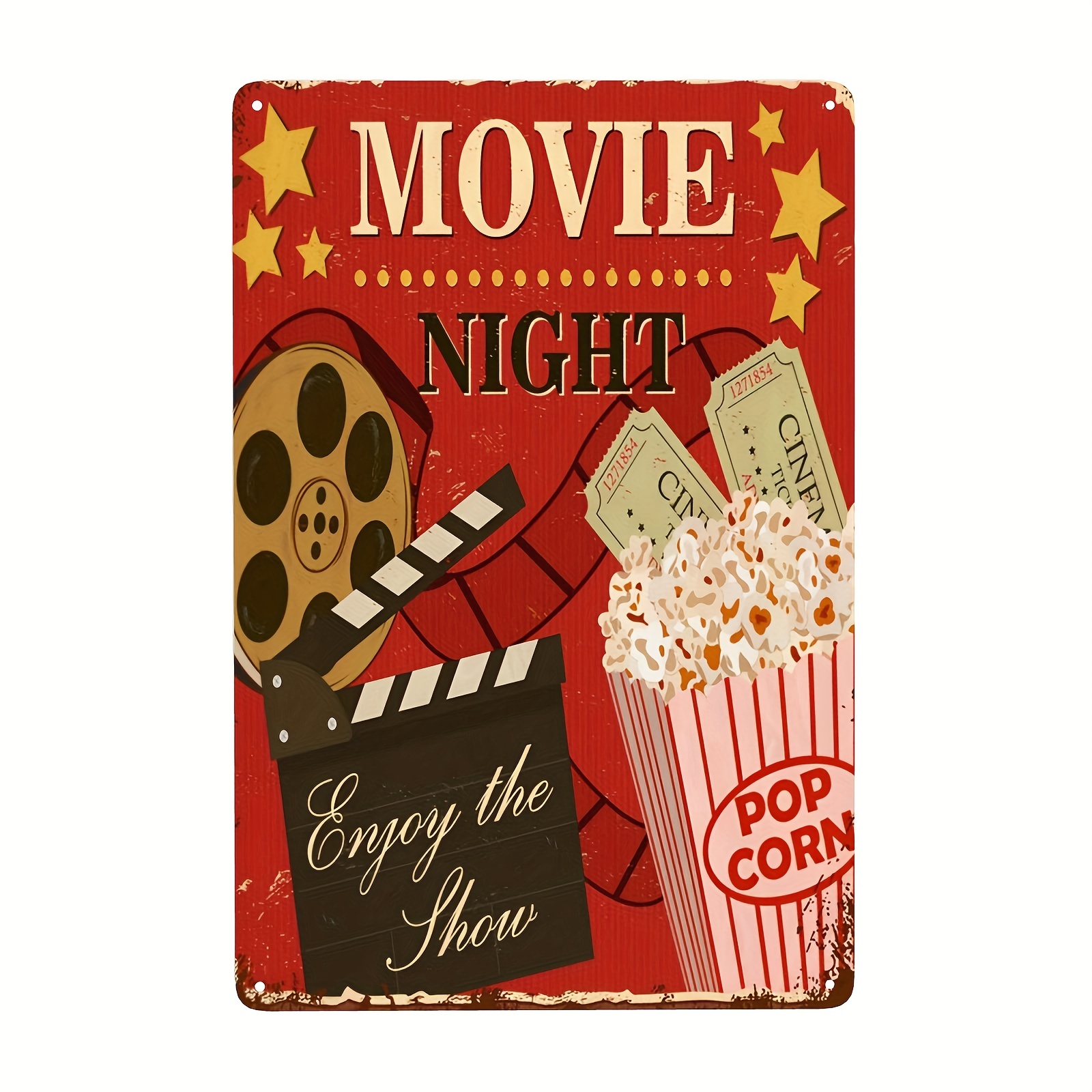 Nostalgic Film Movie Cinema Theater Snack Bar Metal Tin Sign - Temu Canada
