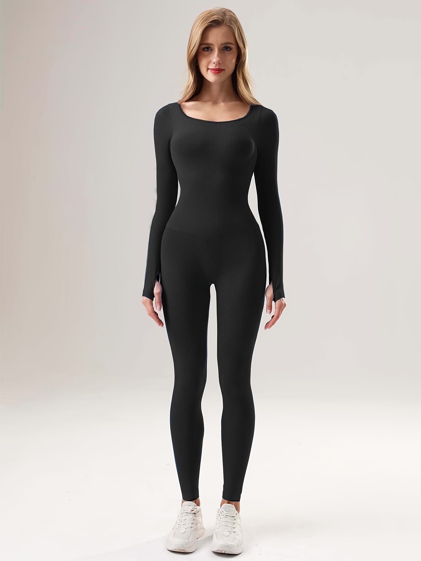 Black and White Sports Jumpsuit/ Women Printed Bodysuit/ Yoga