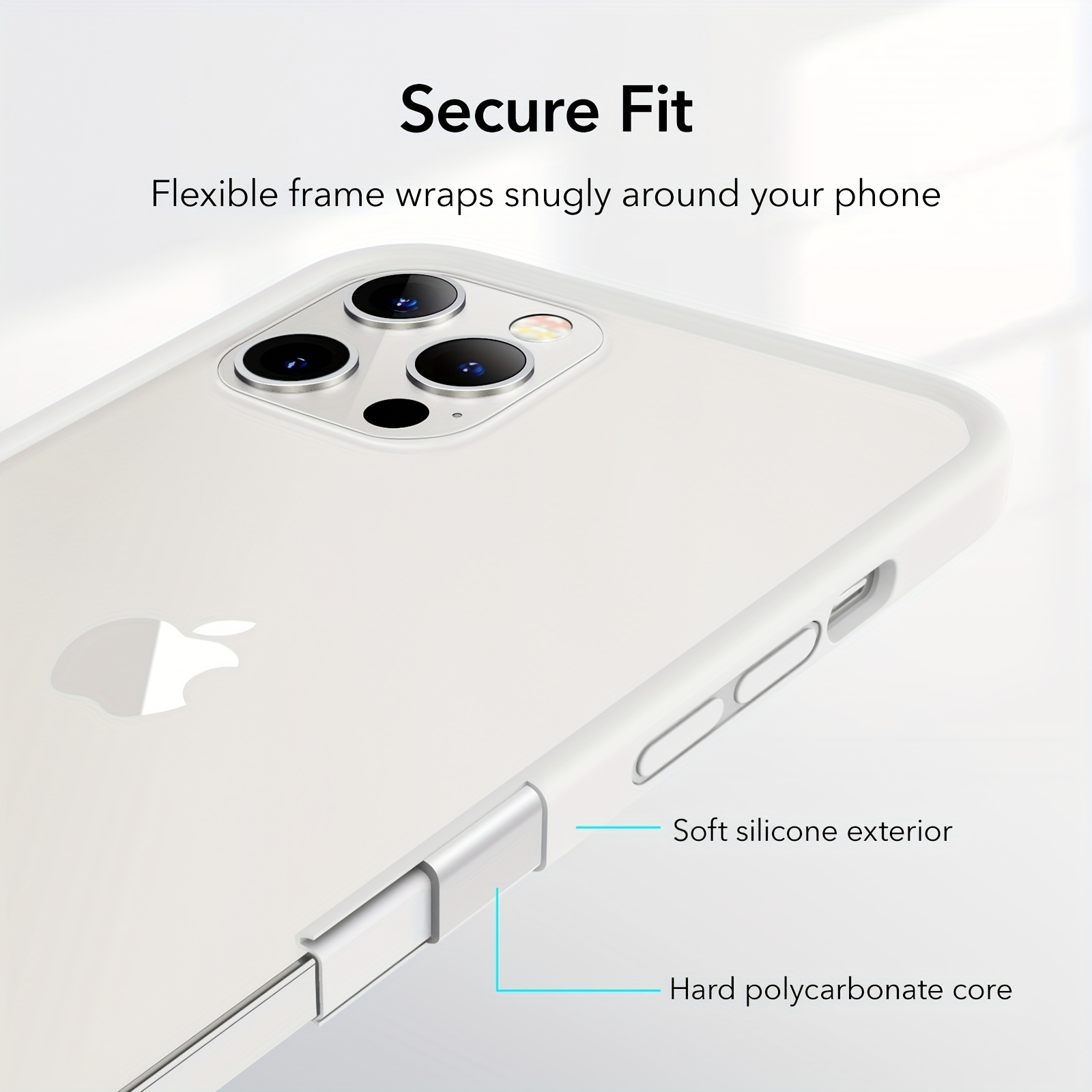 iPhone 12 Pro Funda Blanda Cloud con MagSafe y Protección para la Lente -  ESR