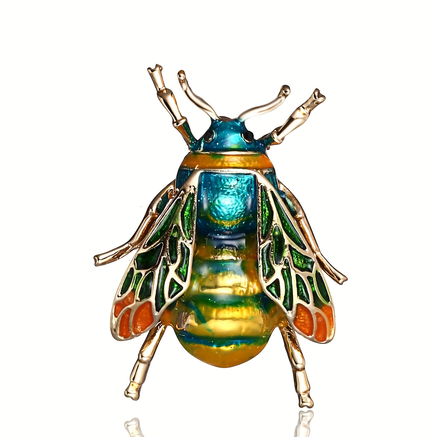 Fashion Women Girl Enamel Cute Bee Animal Incsect Scarf Shawl Brooch Pin