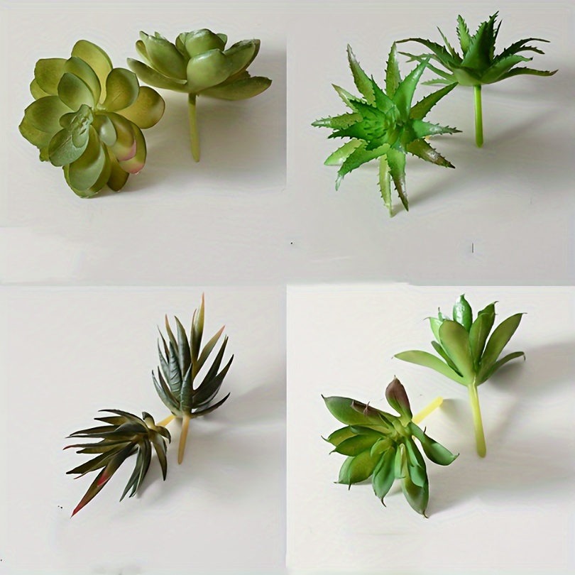 4 Stück Künstliche Pflanzen, Künstliche Sukkulenten, Grüne  Pflanzendekorationen, Kaktus-Innenbüro, Kleine Ornamente, Kombinierte  Topf-Bonsai, Geeignet