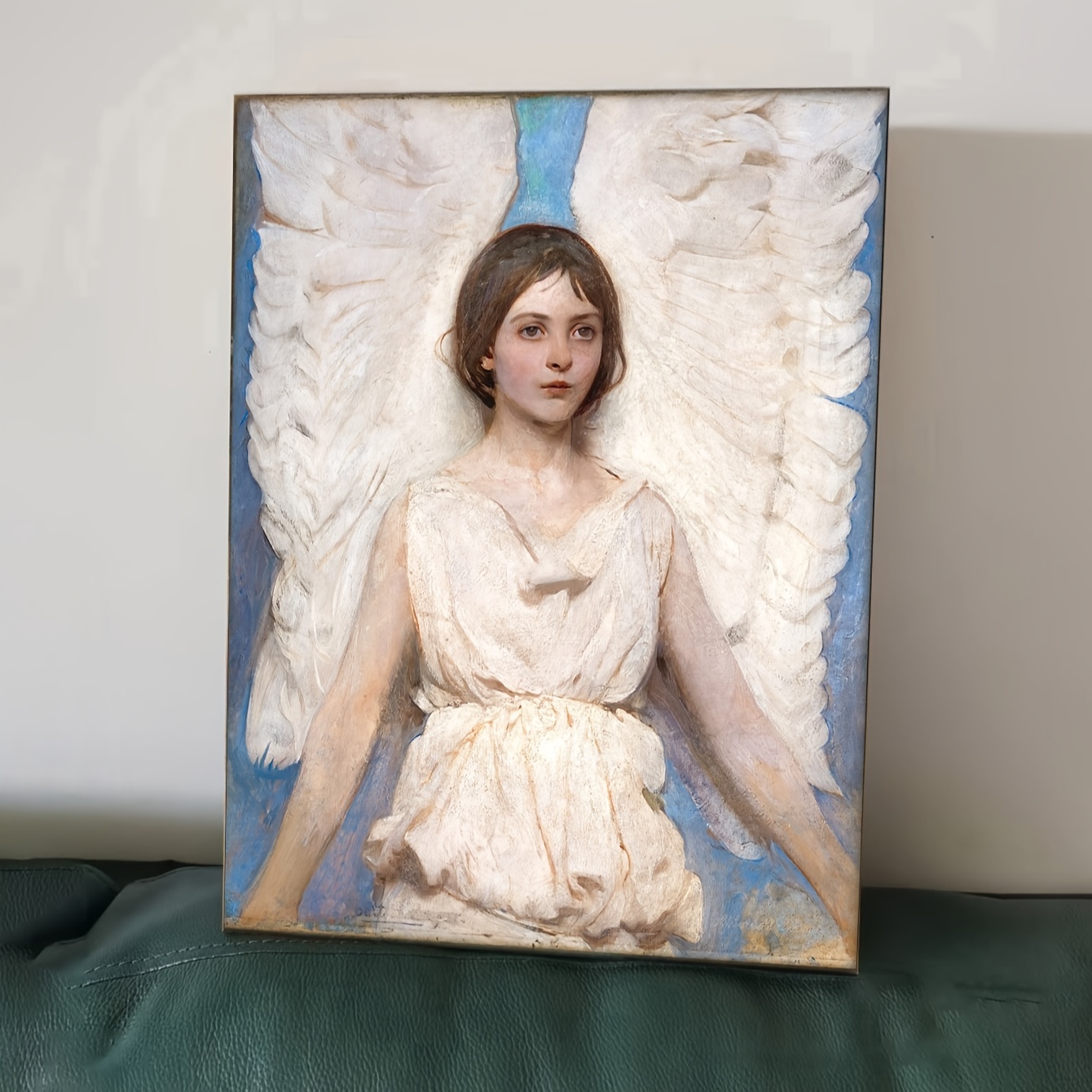 1pc 世界的に有名な絵画シリーズを選択 天使の白い羽の結ばれた ...