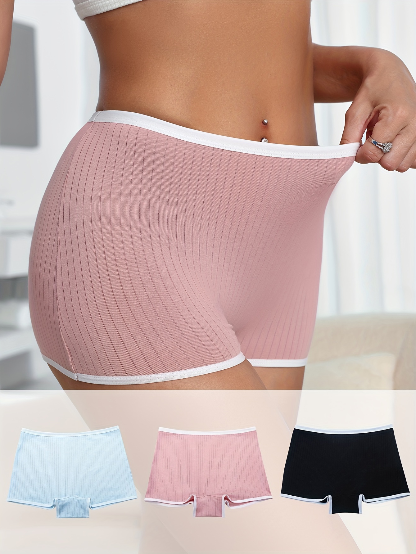 5Pcs/Set Sexy Letter printing Women's Boxers Briefs Hip Up Sports Fitness  Underwear Boxershorts Seamless Panties