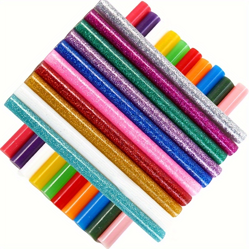Hot Glue Sticks Colorful Full Size Hot Glue Sticks Glitter - Temu