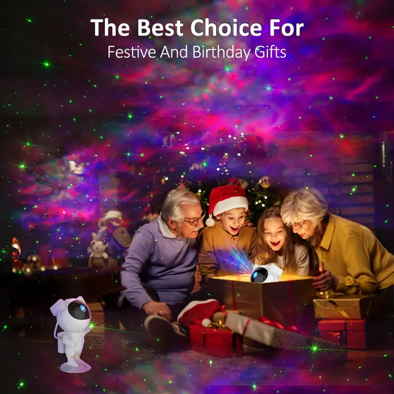 star projector galaxy night light astronaut projector with remote timer starry nebula ceiling led lamp kids room decor aesthetic tiktok space buddy astronaut galaxy projector led lights for bedroom mini cute gift for kids adults home party ceiling room decor christmas birthdays valentines day details 9