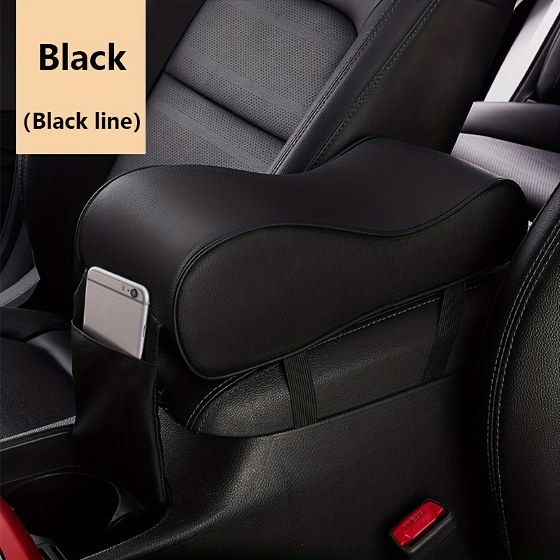 Car Armrest Cushion Leather Car mounted Central Increase Pad - Temu