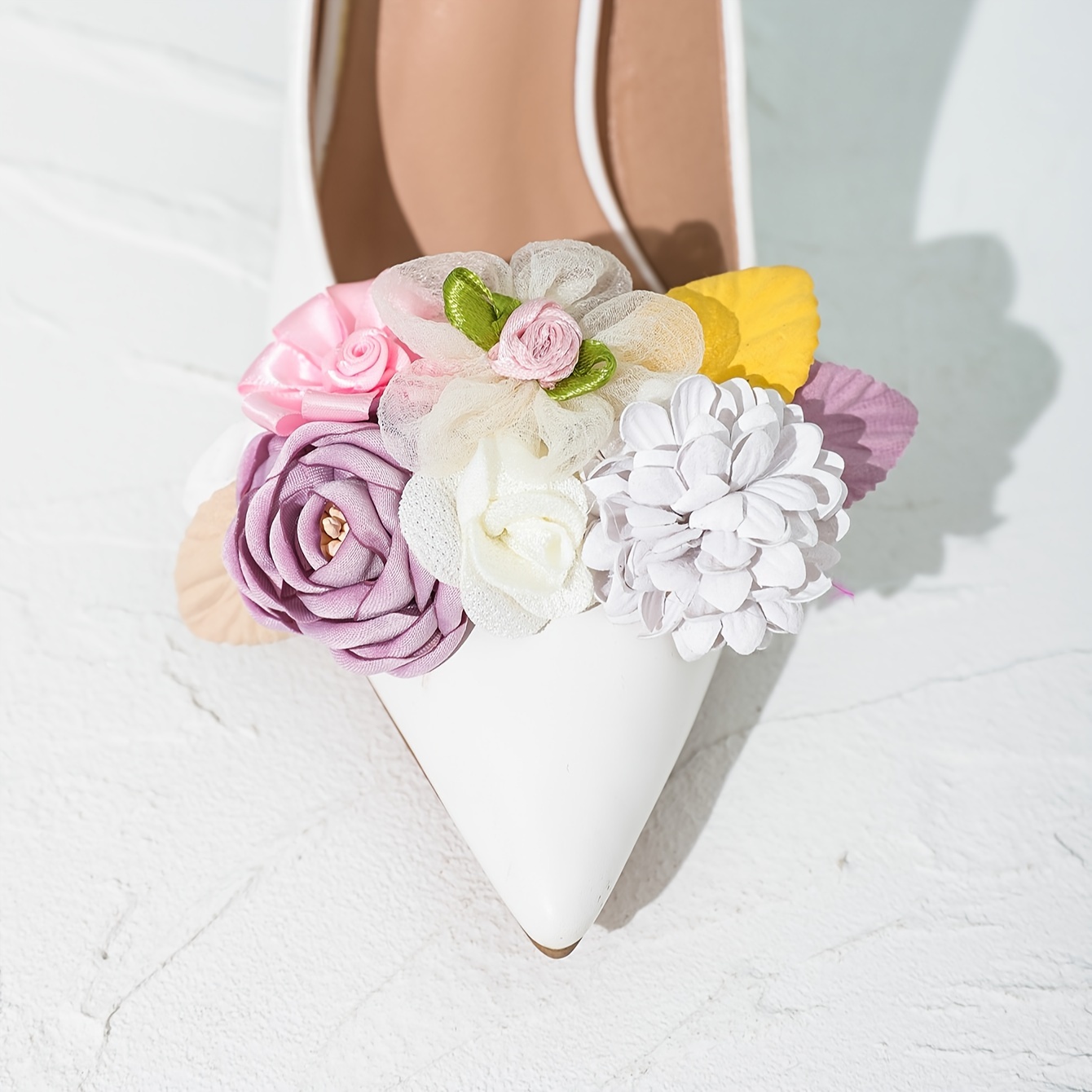 par 2pcs accesorios zapatos estilo flor rosa Temu Spain