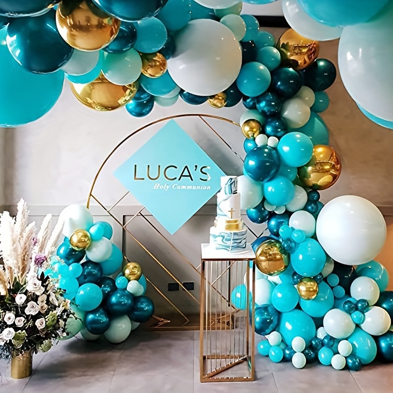 Black and Teal Party Decorations Graphic by Digital Curio · Creative Fabrica