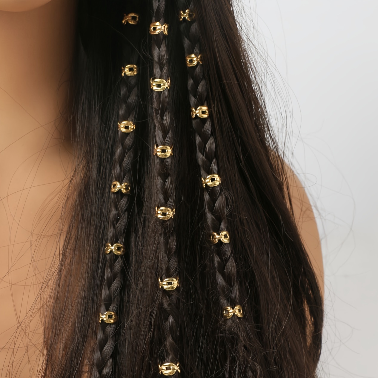 Hair Rings Braid Rings Hair Loop Clips Girl Fashion Hip hop - Temu