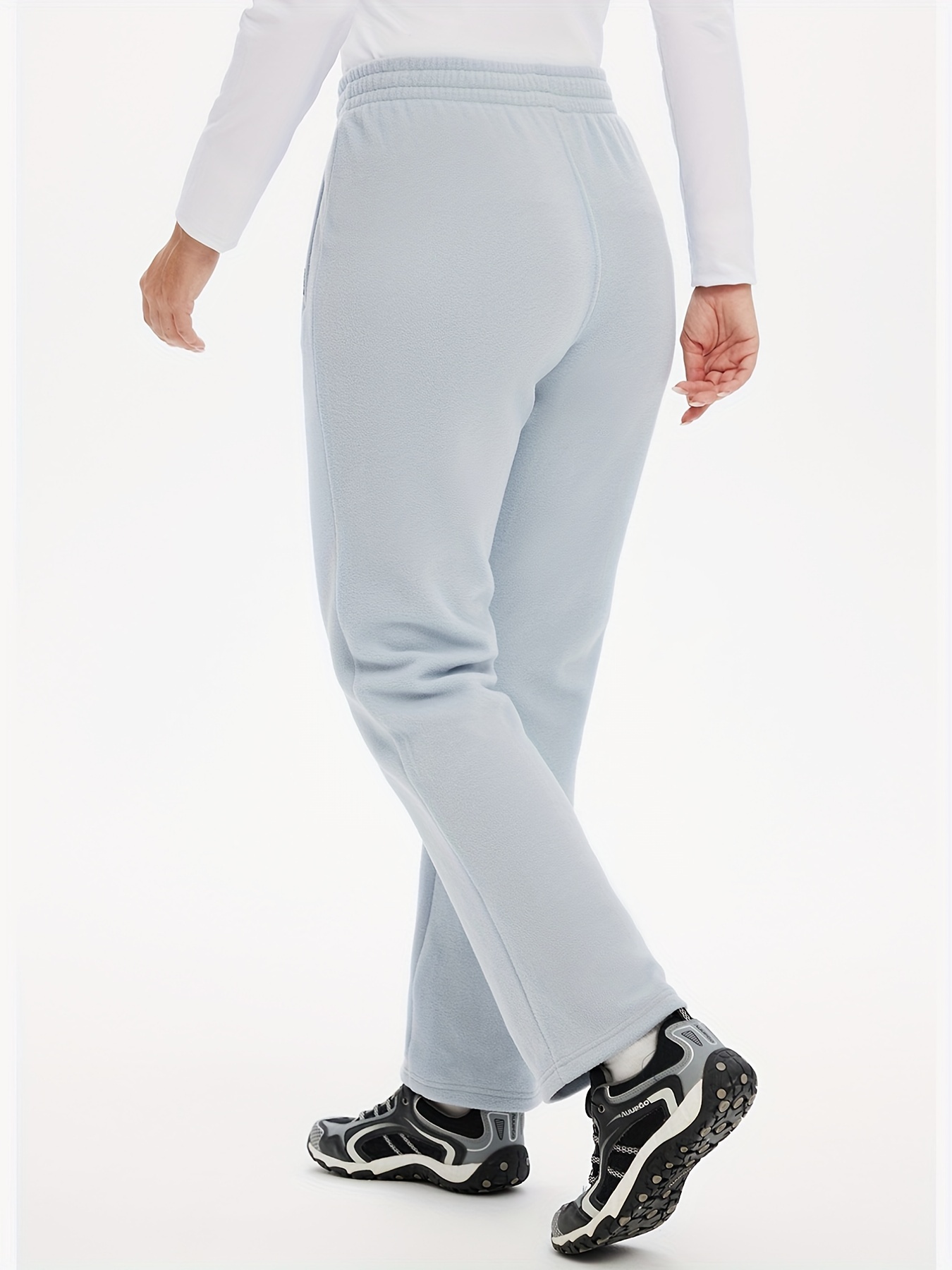 BALEAF Women's Fleece Lined Pants Straight Leg Cotton Sweatpants Elastic w  Pockets Athletic Sweat Pants : : Clothing, Shoes & Accessories