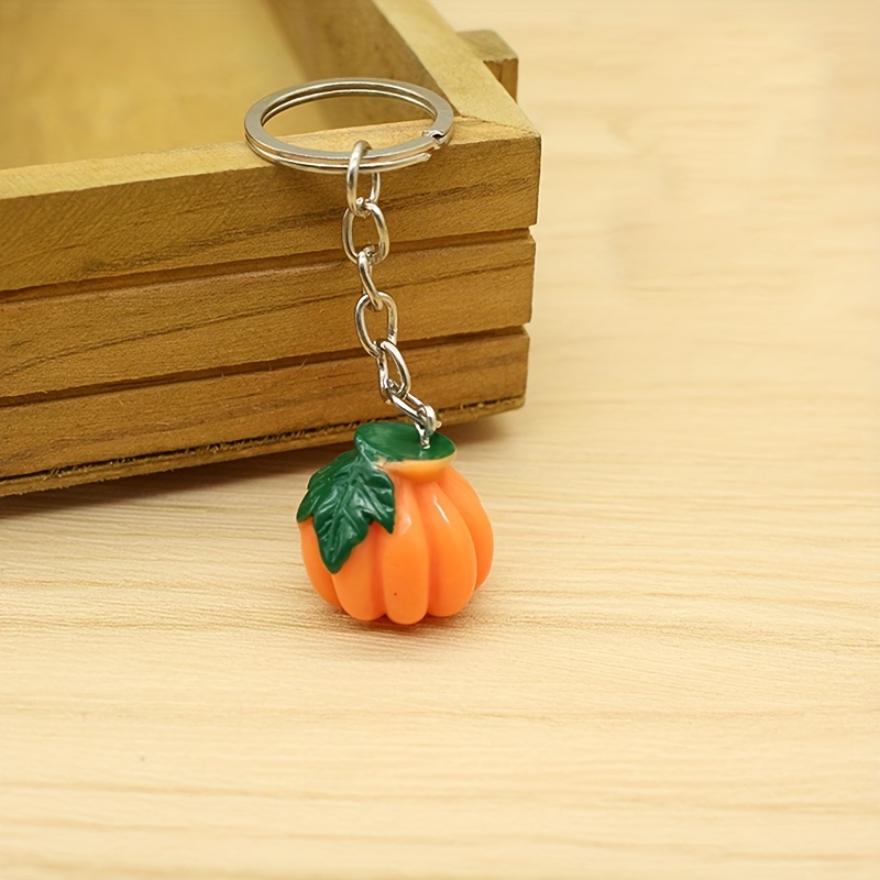 Vegetable Keychain Simulation Carrot Corn Tomato Pumpkin Eggplant Gift