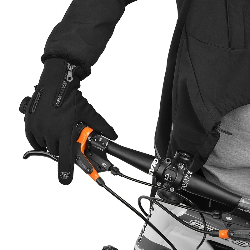 Guantes de invierno Guantes para montar en bicicleta a prueba de viento  Guantes cálidos con dedos completos