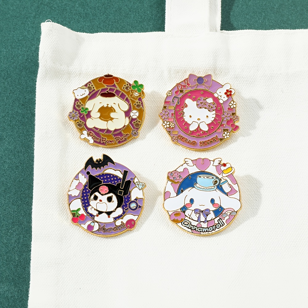 Cute Brooch Set For Boys Creative Sports Kuromi Hello Kitty - Temu