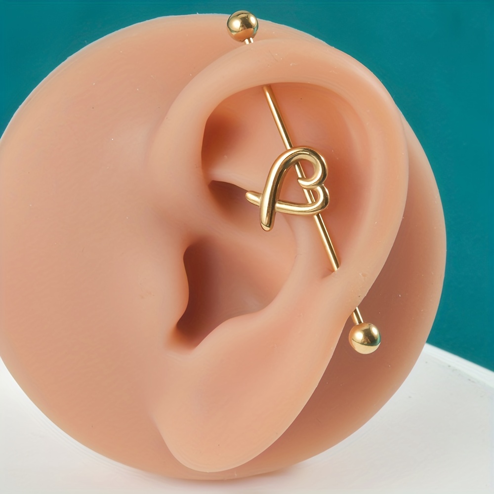 Heart on sale industrial piercing