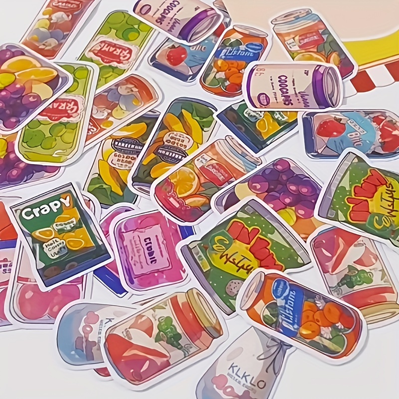 Food Paradise Sticker Pack Fruit Snacks Small Food Account - Temu