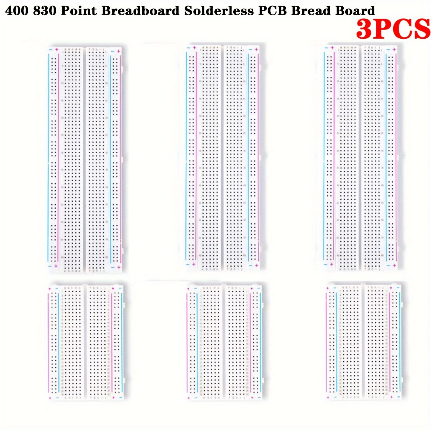 Mb102 Breadboard Kit 400/830 Points Prototype Board For - Temu