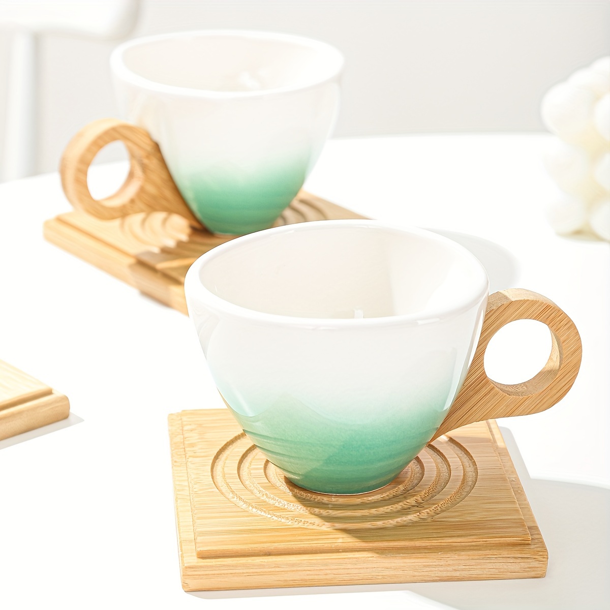 Set Tazza Tè Sottobicchiere Tazza Caffè In Ceramica A Colori - Temu Italy