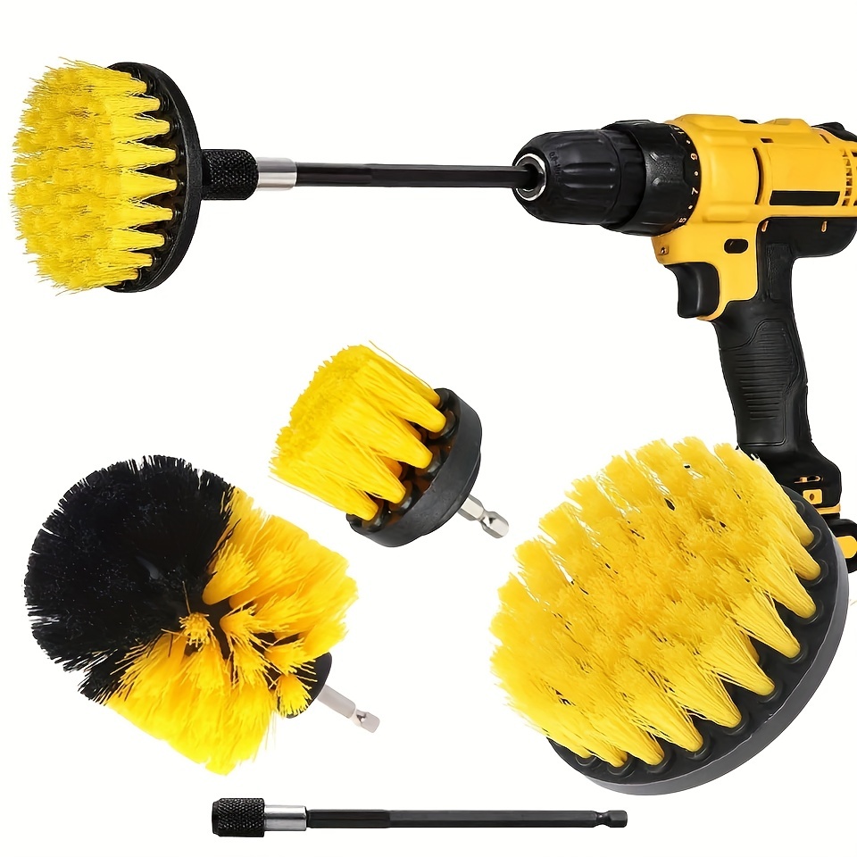 Shower Cleaner Drill Brush Set Drill Cleaning Brush Attachment Set Grout Brush  Drill Attachment Scrub Brush Drill Brush Power Scrubber 