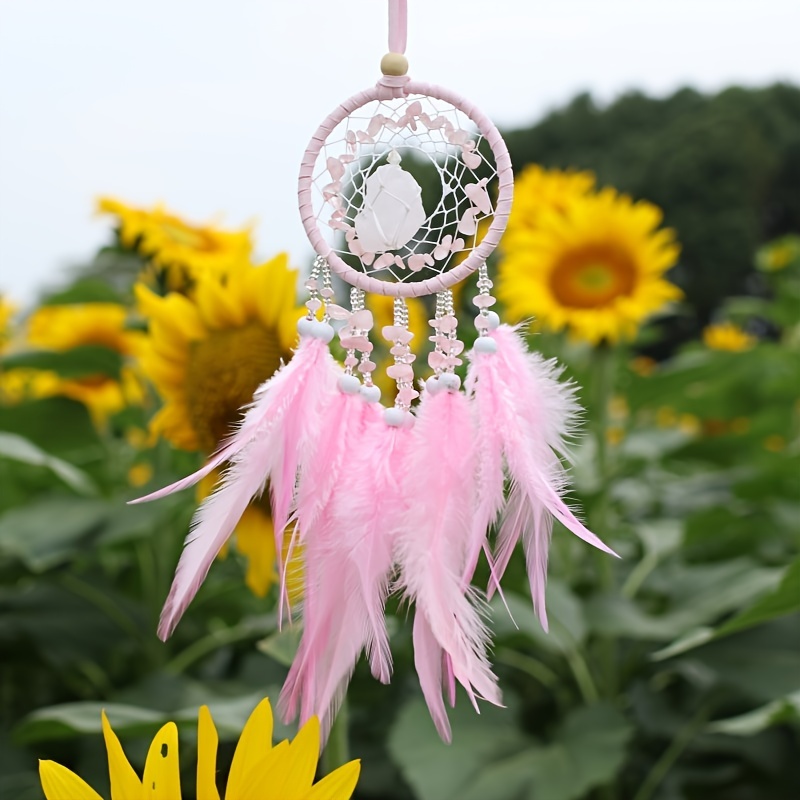 Colorful Indian style Feather Dream Catcher window - Temu
