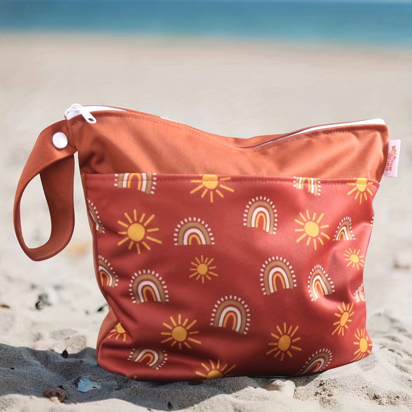 SDMKA 2 bolsas húmedas y secas para pañales de tela de bebé, lindas  tortugas de dibujos animados (bolsa impermeable reutilizable con dos  bolsillos con