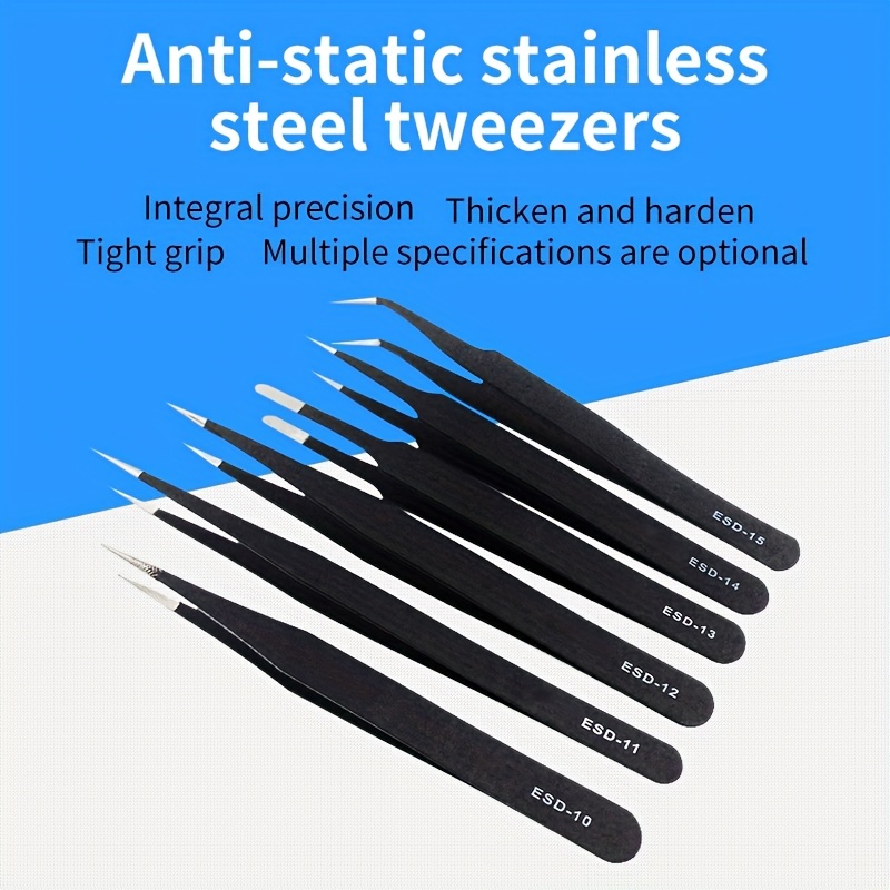 Stainless Steel Precision Tweezers Color Scrapbook Tweezers - Temu