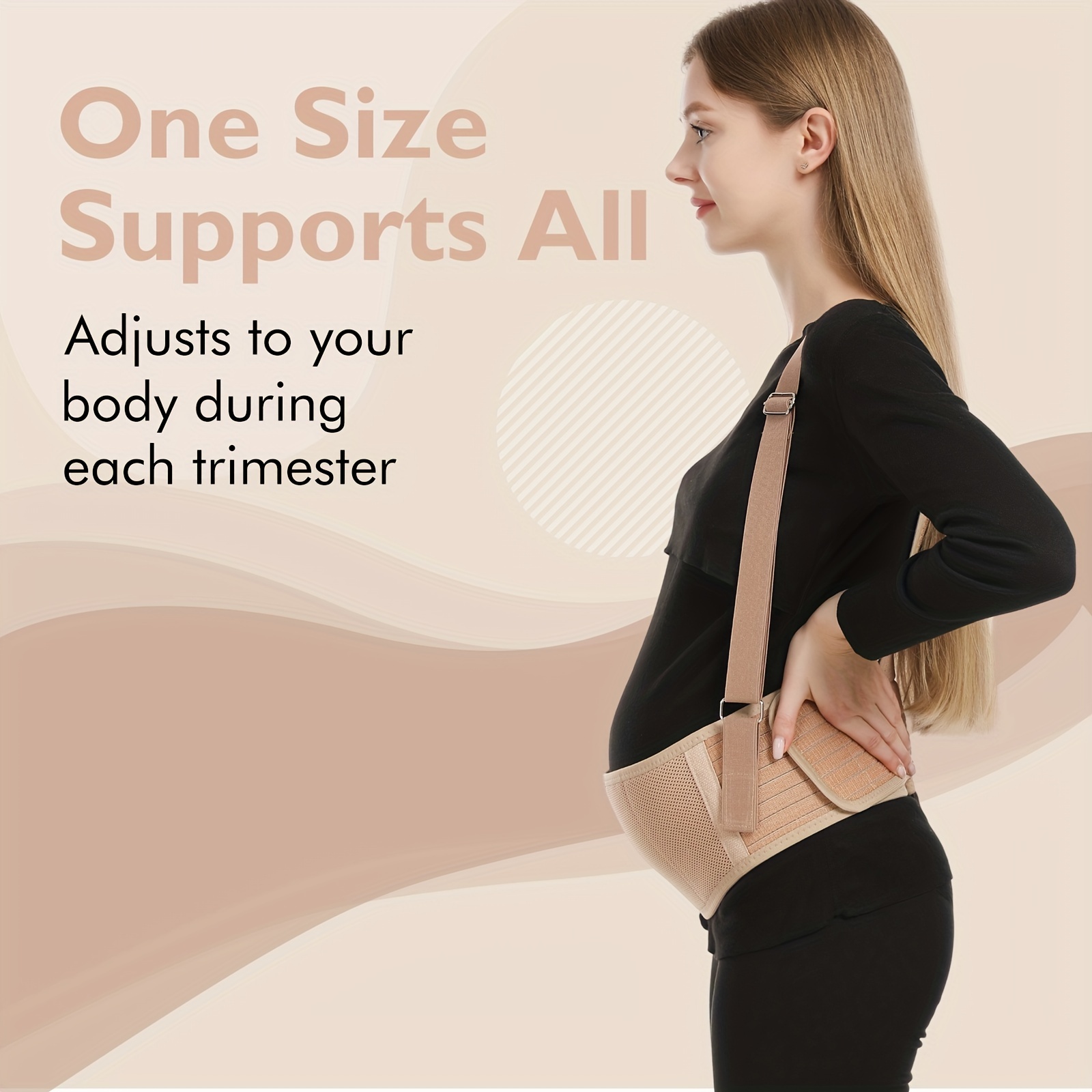 Adjustable Maternity Belt Pregnancy Support Belly Bands For - Temu Austria