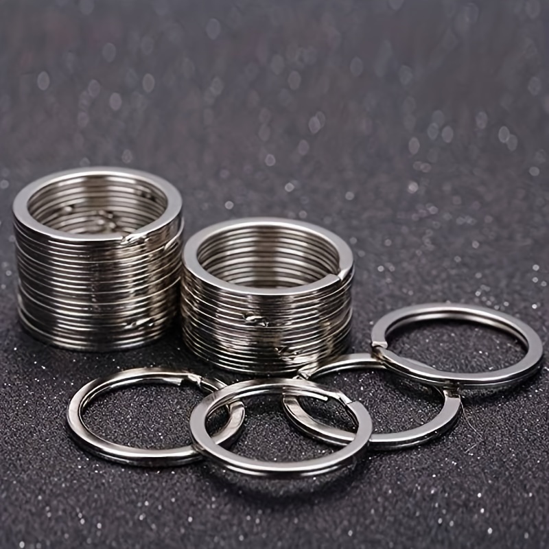 Keychain Ring Open Ring Material Kit Key Ring Iron Ring - Temu