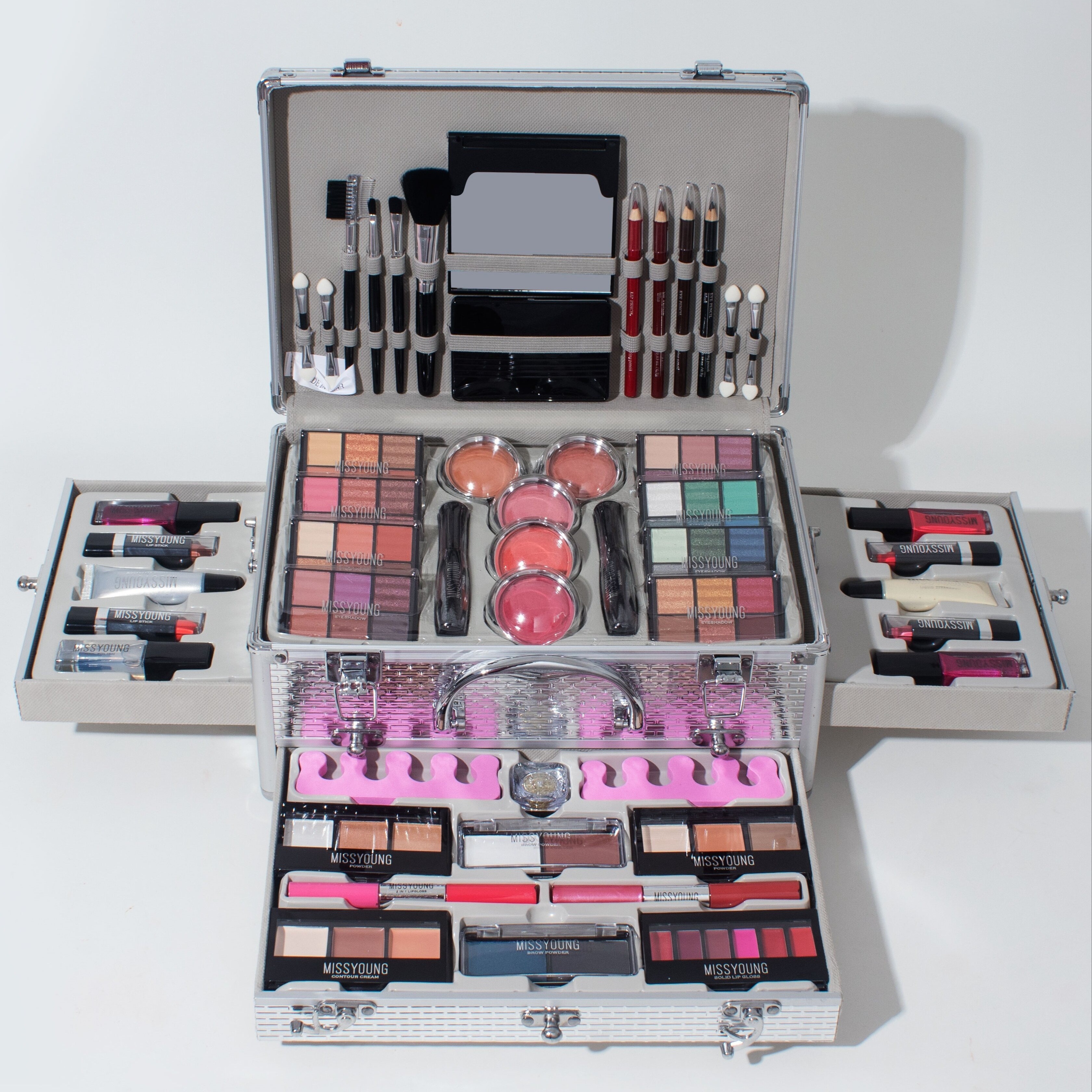 Professional Makeup Set, 106 Multi-functional Makeup Gift Box, Eyeshadow  Lipstick Mascara Lip Liner Cosmetic Brush, Makeup Artist One Beauty Makeup  Ca
