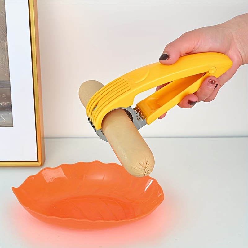 1PC plastic banana slicer for easy use