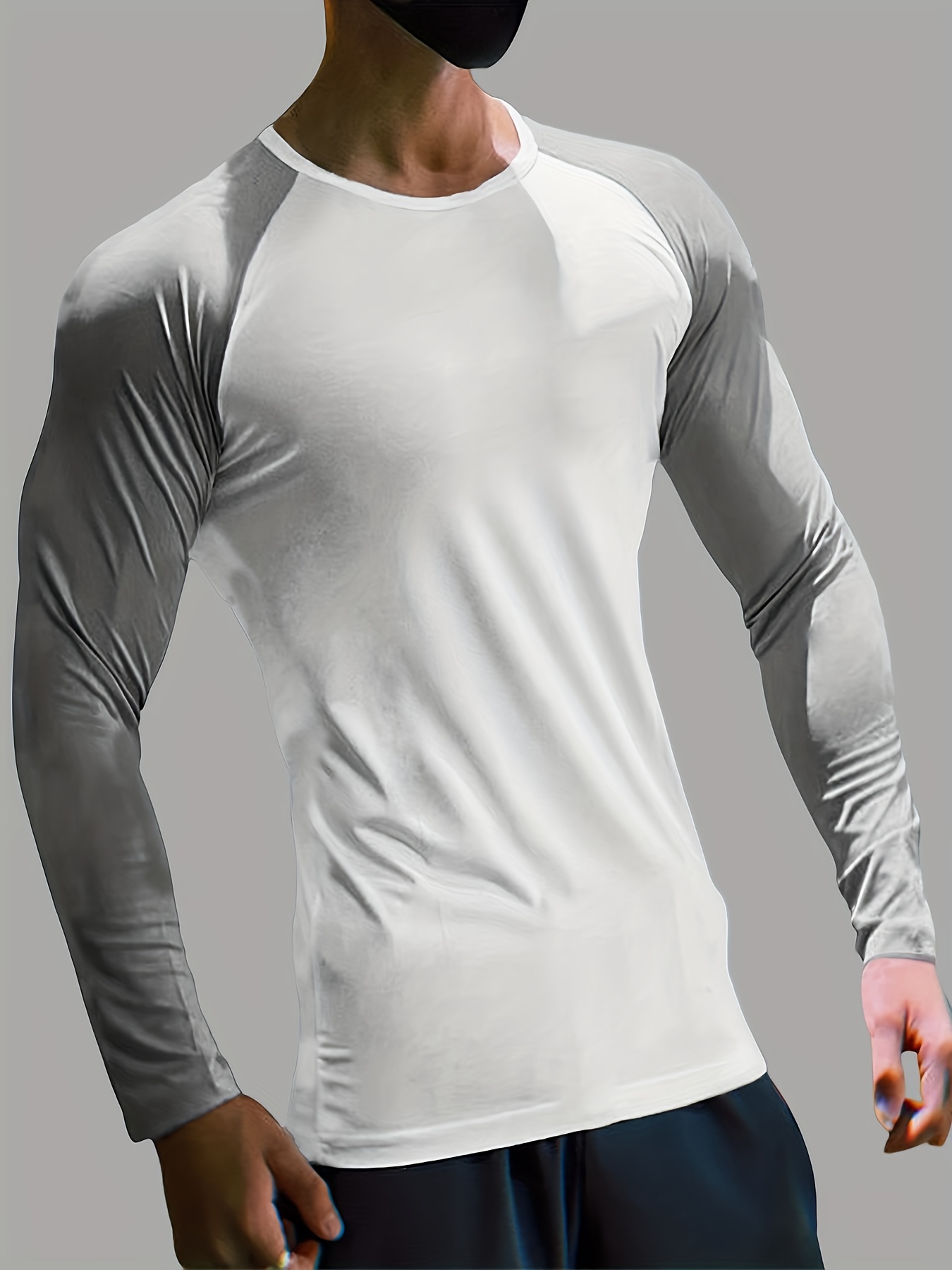 Long Sleeve O-Neck Men's Gym & Fitness T Shirt Price: 33.46 & FREE Shipping